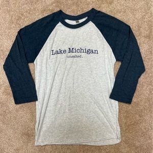Lake Michigan Baseball Tee